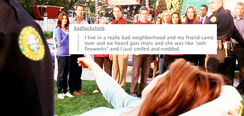 gracehanadarko:  Desperate Housewives + text posts. 