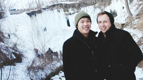 “Frozen”Minnehaha Falls VersionThere is something about being in the elements with the ones you care