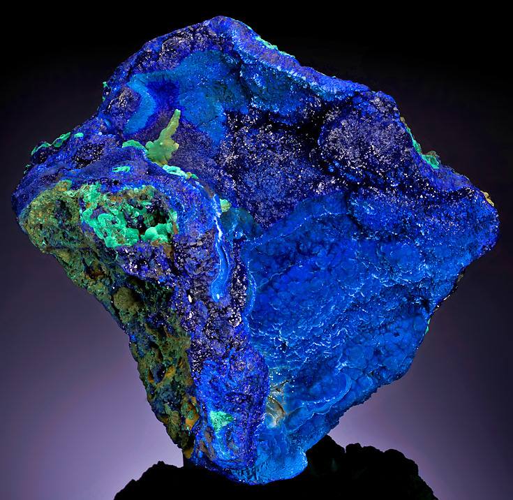 whateveramusesme:  Azurite Azurite owes its name to its beautiful azure-blue color,