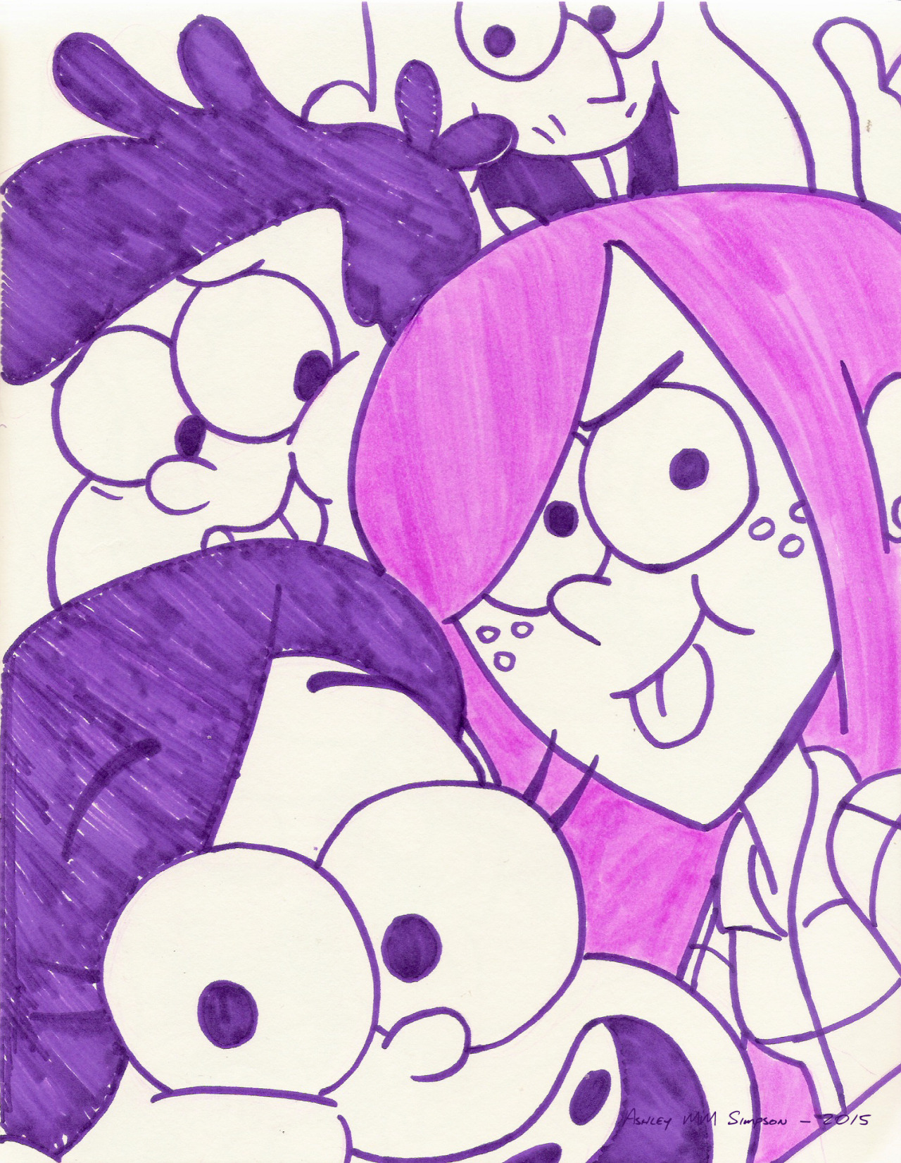 imaginashon:  kiki-kit:  imaginashon:  Some sharpie doodads of Mabel and Dipper and