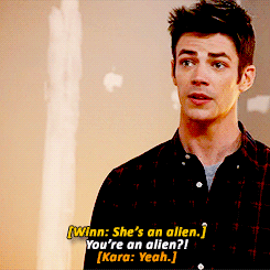 cbssupergirlgifs:Barry Allen + being excited about aliens