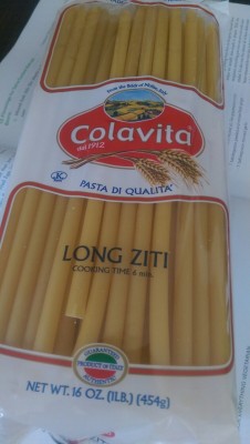 elemeno-pee:  mitochondriaandbunnies:  Dan and I bought a thing called “long ziti” from the local Weird Bargain Store, largely as a joke,  but…. I have never had a more unsettling pasta experience in my life. They wouldn’t bend enough to cook
