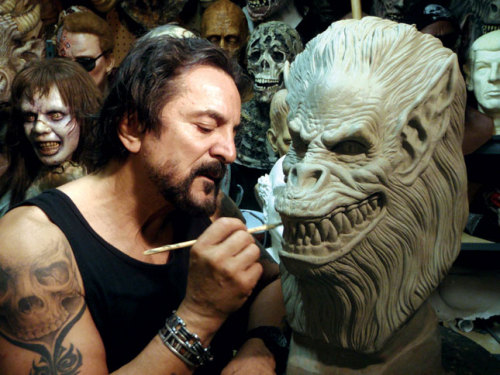 makextremeup: “Forget Halloween – Halloween to me is like every day. It’s a lifestyle.” -Tom Savini   the man’s right…it becomes your entire world…like Victor Frankenstein creating new monsters every day but with the care free