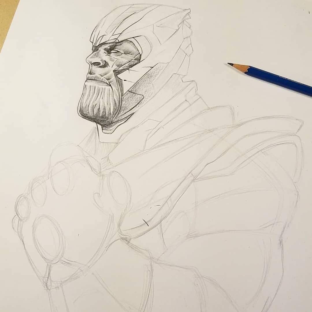 Who’s excited for #AvengersEndGame? It’s going to be a heavy and dark weekend, lots of heroes will fall, especially in #GoT #BattleOfWinterfell . Be ready!
#wip #thanos #infinitywar #infinitygauntlet #marvelart #fanart #pencilart #avengersassemble...