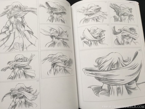 fuku-shuu: From my copy of The Art of Tadashi Hiramatsu - the renowned animator (Also critical to titles such as Akira, Neon Genesis Evangelion, Tengen Toppa Gurren Lagann and Yuri!!! on ICE) shares his original key animation sketches of Mikasa in the