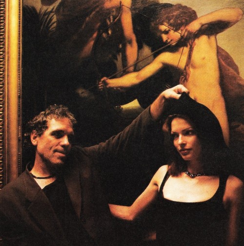cinematic-portraits:Harvey Keitel, Zoë Lund and Abel Ferrara photographed by Julian Schnabel for Int