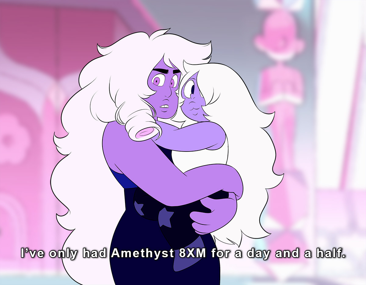 missgreeneyart:I like to think that if Amethyst came back to the human zoo, she’d