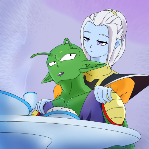 Just Found Out It Was Ocxcanon Week! This Is Late But OH WELL! Here Is Art Of Piccolo With My Oc Advocaat