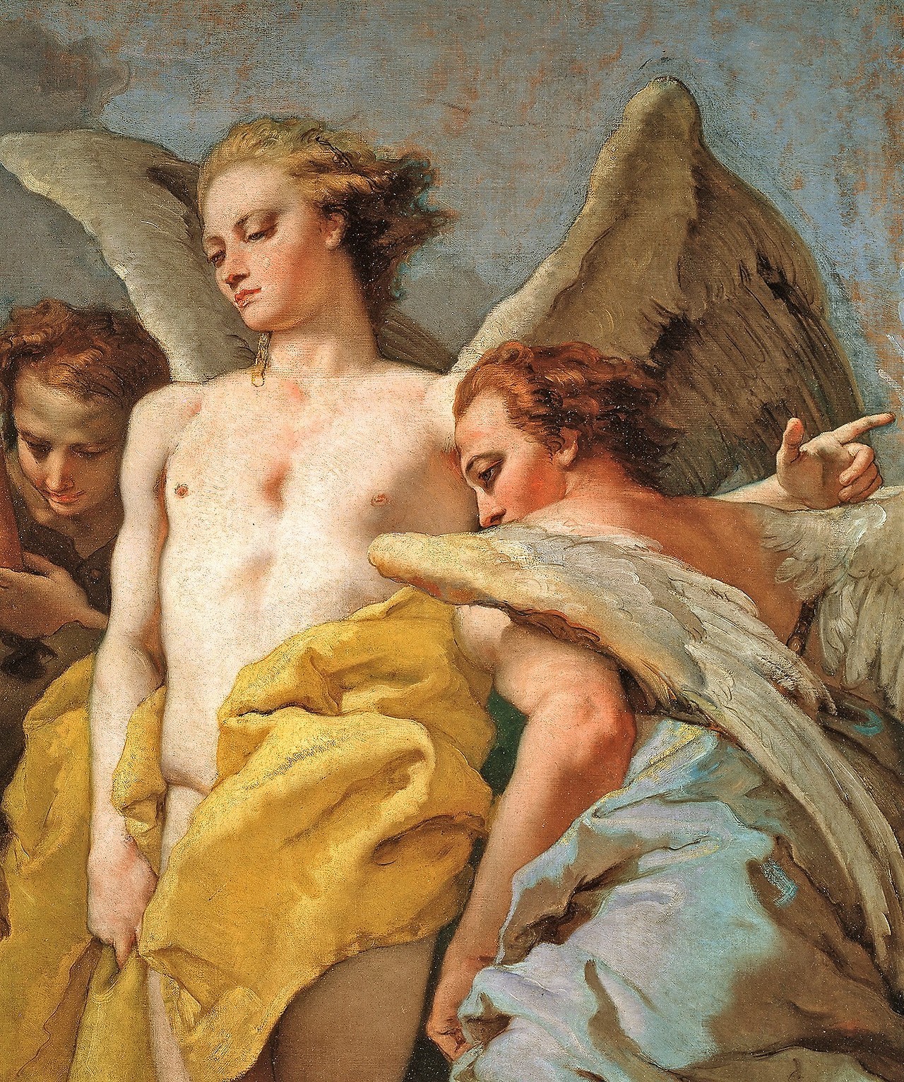 moerae:  Abraham and the Three Angels (detail) Giovanni Battista Tiepolo