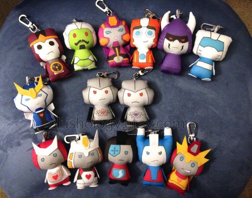 sour-goji:  Some of the keybots I’ve been working on.   These will be in my etsy shop this Saturday around 2pm EST.