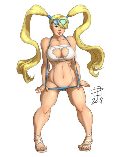 callmepo:Color commission for Jorge Ramos of a sexy swimsuit R. Mika. &lt; |D’‘‘‘‘‘‘