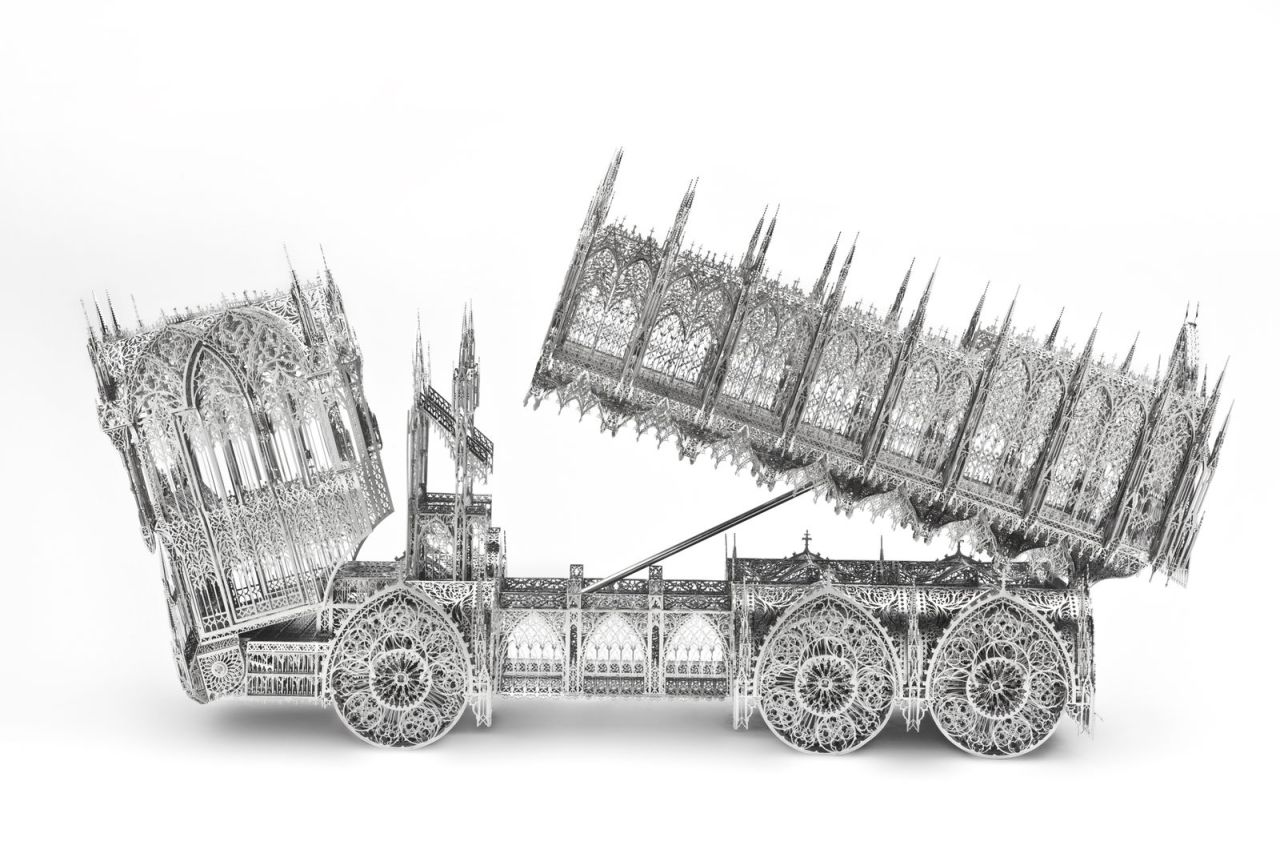 crossconnectmag:  Wim Delvoye born 1965 in West Flanders is a Belgian neo-conceptual