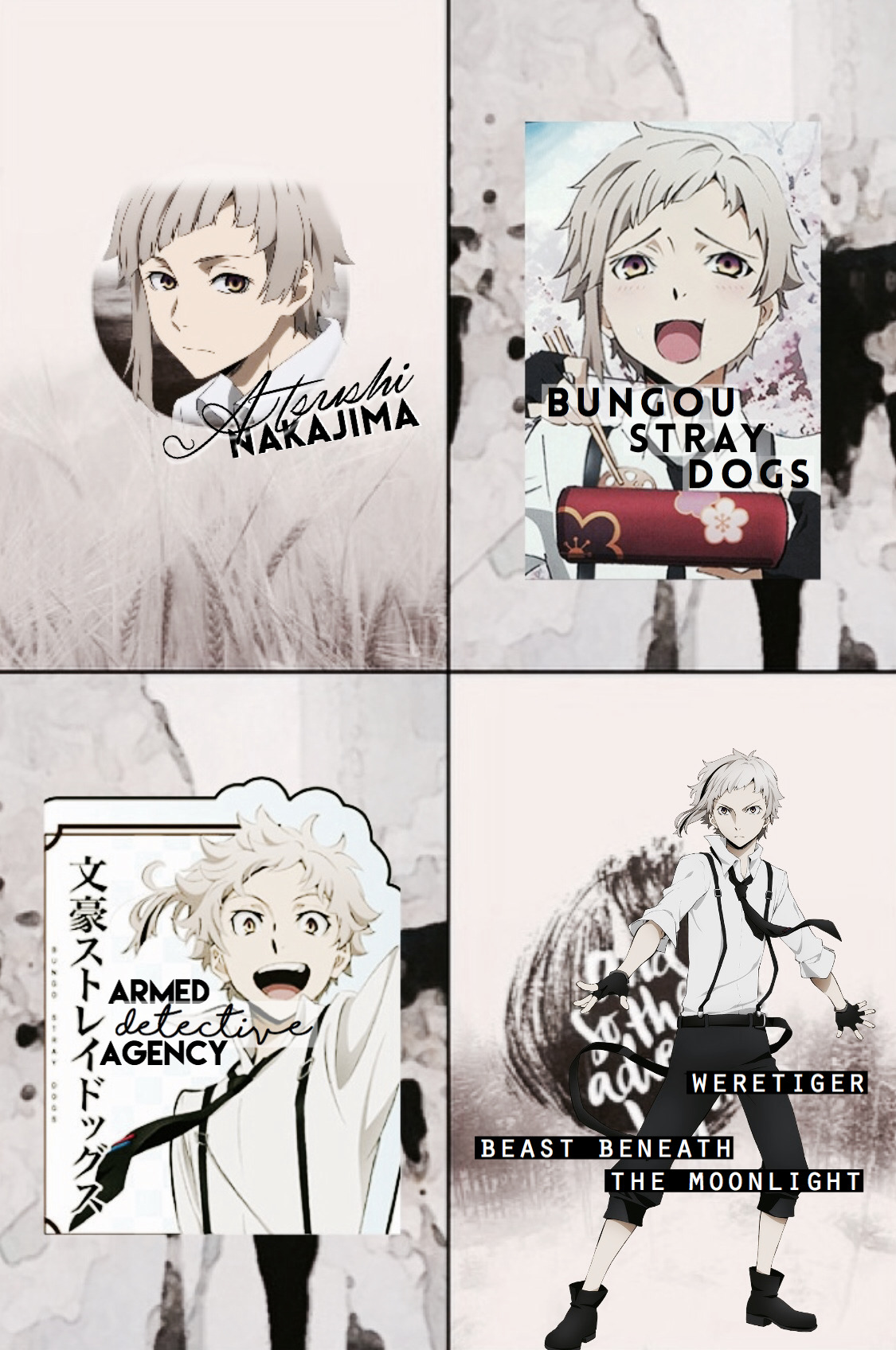akatsukigadaisuki:  Some Bungou Stray Dogs edits I made ♡Akutagawa RyuunosukeDazai