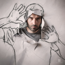 pr1nceshawn:  All Sketches - Sébastien Del Grosso interacts with his sketches.