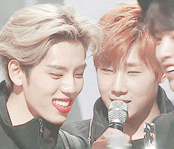 chandoo:  ❝ if we win first today, our dongwoo hyung will transform into the juliet of the remaining 6 of us. (hoya ,140529) 