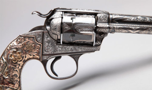 Heavily engraved Colt Bisley Single Action Revolver.  Engraved by master engraver Edward Bohlin.  Ci