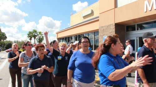 changewalmart:BREAKING! Walmart associates strike in Miami today: http://www.salon.com/2013/10/18/