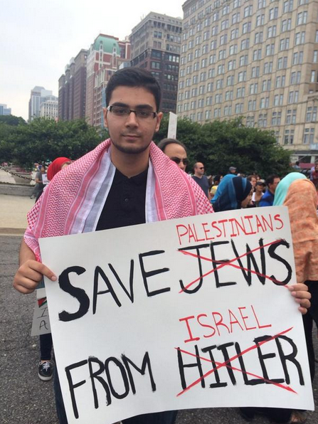 littlegoythings:  goldhornsandsteel:  imnotwhiteimjewish:  dreadfulpenny:  Pro-Palestine protesters 