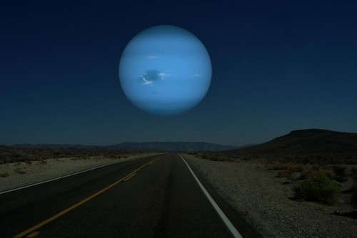 How the sky would look if the planets were as close as the moon