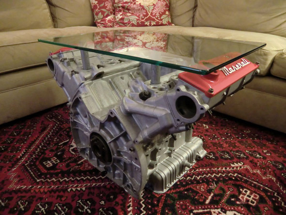 feather-the-throttle:  highwaycruisin:  Cofee tTable For Petrol Heads. Anyone…?