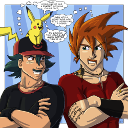 pokemonawcsketch:  Grown up Ash Ketchum and