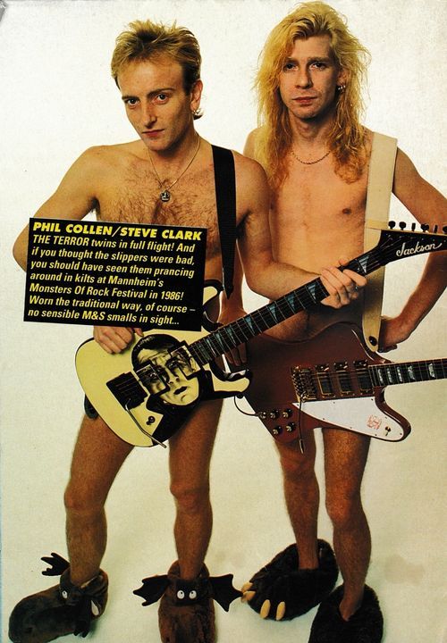mymindlostmefan: Steve Clark and Phil Collen - Def Leppard1986
