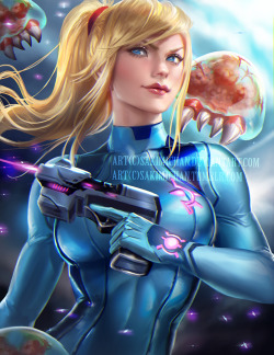 sakimichan:  Samus and sci-fi is awesome !🌟PSD🌟High