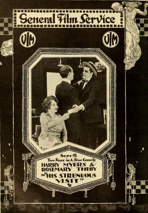  Advertisement in Moving Picture World. His Strenuous Visit (1916)A Strenuous Visit (USA,1916) https