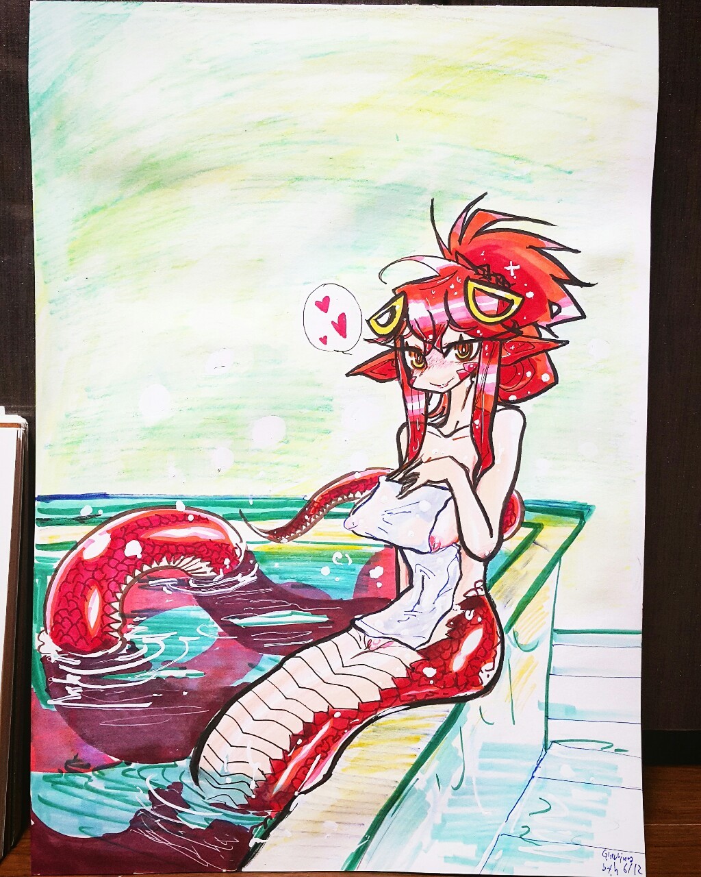 gynoidherring:  Commission for mr.Greg  Monster Musume - Miia♡♡♡♡ Thankyou