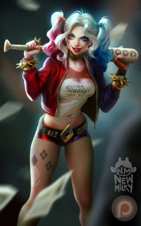 longlivethebat-universe:  Harley Quinn by Anna Nikonova   