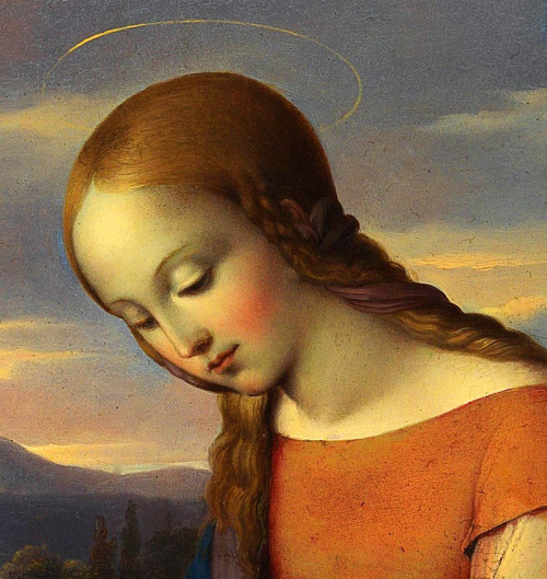 jaded-mandarin:The Virgin Mary in the Hortus Conclusus, 1820. Detail. 