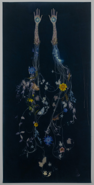 itscolossal:Plants Embedded in Wax Sprout from Fragile Hands in Memory-Infused Works by Valerie Hamm