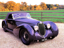 archaictires:  1937 Alfa Romeo 8C 2900B Corto Pininfarina Spider 