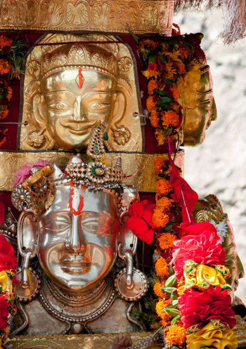 Gods in procesion, Sri Pundir Devata, Himachal Pradesh