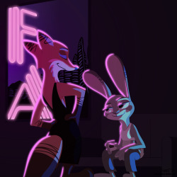 fanartiguess:Dance For Me Because in the Big City, you got to grab a hold of any love you can get. (Accompanying Music - https://www.youtube.com/watch?v=9m3CIBPAyoU) I hope you don’t mind more cross-dressing Nick but I think I broke my artists block!