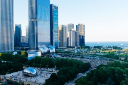 Millennium Park from Cindy’s in Chicago