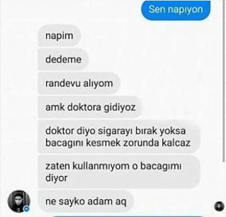 - Sen napıyon
+ napim...