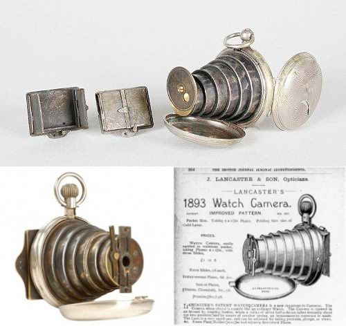 steampunktendencies:Victorian Era Pocket Watch Spy Camera - c.1890 *-*