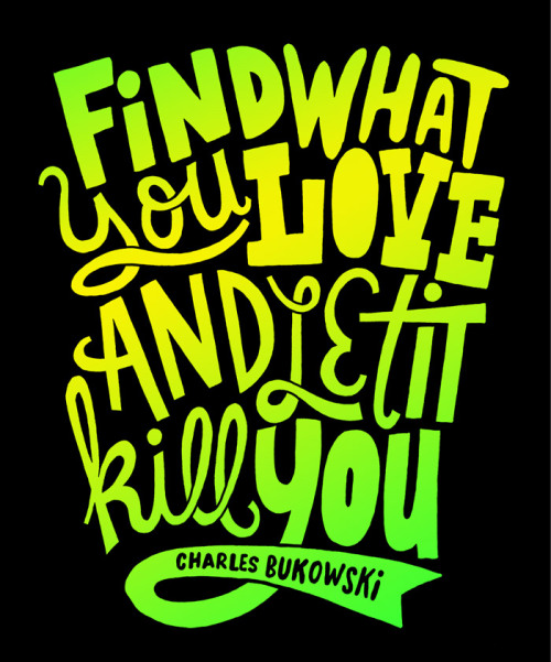 The Fine Art Of Falling Apart Charles Bukowski quote illustrated by Jay Roeder :: via jayr