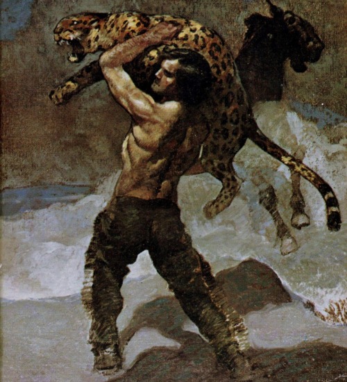boomerstarkiller67:  Fantasy Worlds of Robert E. Howard - art by Jeff Jones (1976) 