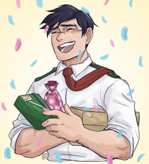 ijessbest:Happy birthday to the goodest boy, that I don’t draw enough. I love you Iida <3