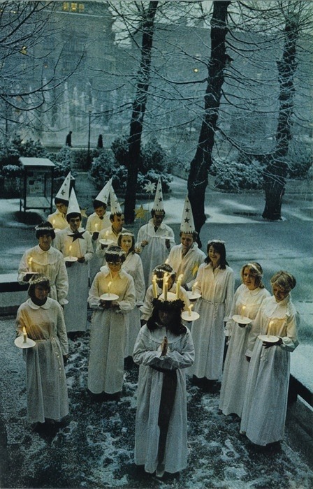 spiralingquestions:(photo source)The day of Saint Lucia is an essential part of Christmas in Scandin