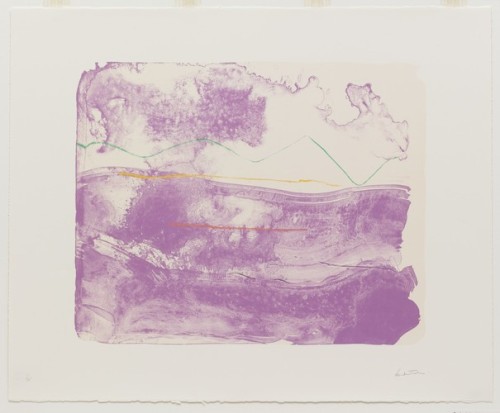 Lilac Sweep, Helen Frankenthaler, 2006, MoMA: Drawings and PrintsGift of Emily Fisher LandauSize: co