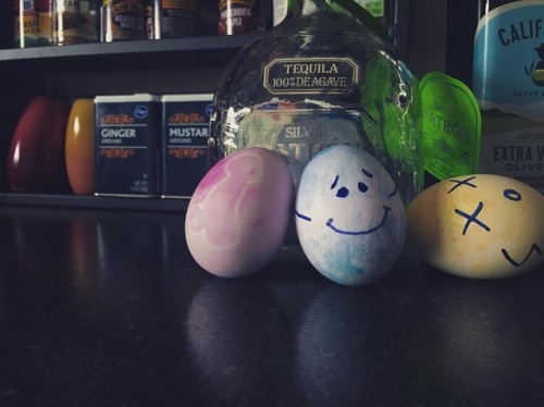 I made my Easter eggs into egg-xactly what I want today, dick, hugs, and death. In that order. #eggs