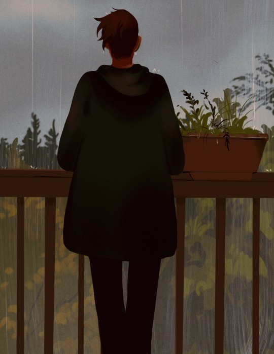 Sleepy, rainy day