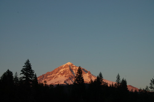 indie-moonlight:mooney-princess:sunset colors on mt. hoodjuly 6th, 2013what wonderful photography!