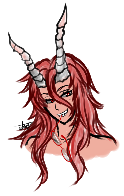 notatrox:  a portrait sketch of @sinccubi *thank you for that old art ;3 i love it so much!!!   OH THIS IS SO NICE OF YOU!! ITS THE FIRST TIME I GET FANART!! >w<)/Thankies a millions! I love it!..which old art are we talking about?? owò