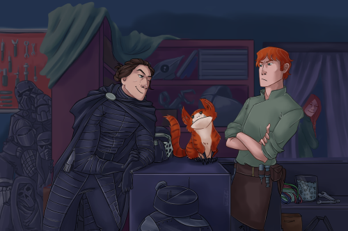 ellalba:This was my contribution for the @kyluxzineproject s AU zine.The idea is that Hux was raised