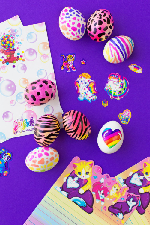 guardians-of-the-food: DIY Lisa Frank Easter Eggs