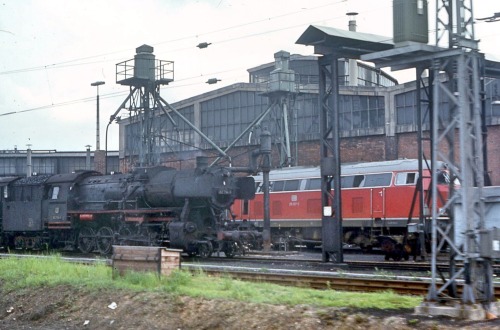 Deutsche Bundesbahn Zugbahnhof bei Bremen, Bundesrepublik Deutschland, 1972.